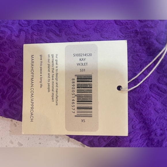 Mara Hoffman KAY Purple Bikini Bottoms Size XS - Picture 4 of 6
